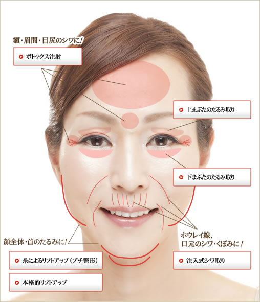 若返り・しわ・たるみ取り　部分紹介